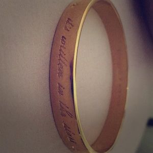 Kate Spade New York; gold bracelet